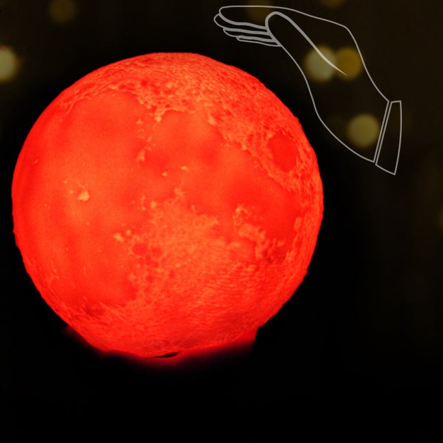 Compact Portable 3D Moon LED Desk Lamp