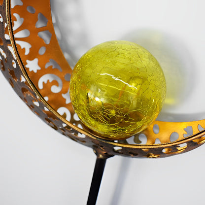 Colorful Outdoor Solar Powered Glass Garden Lights