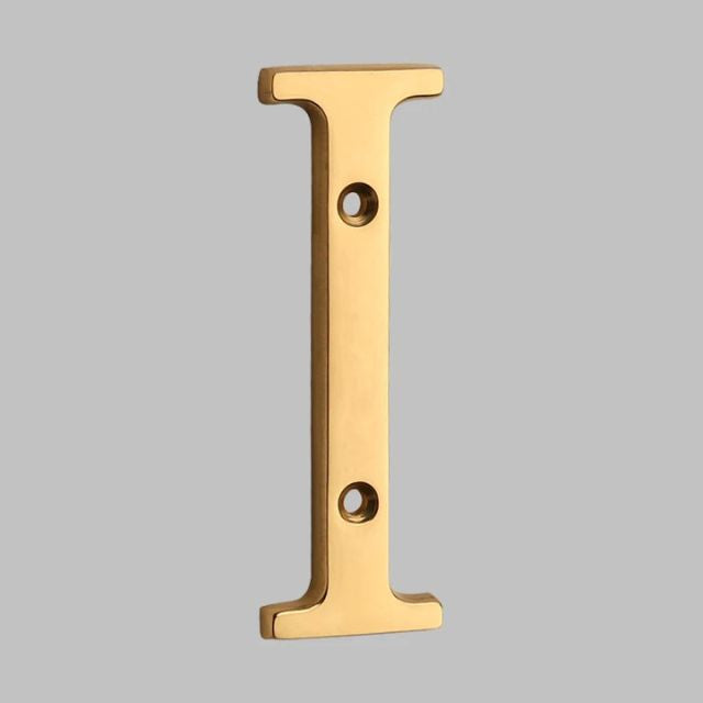 Classic Solid Brass House Number Plate