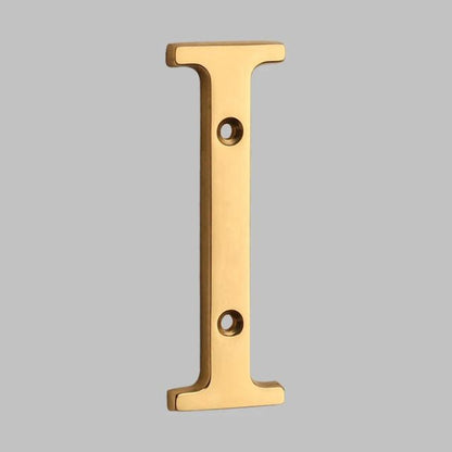 Classic Solid Brass House Number Plate