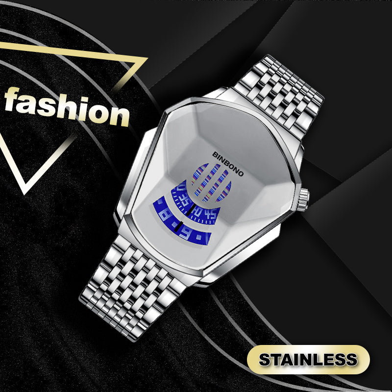 Men's Luxury Quartz Diamond Watch