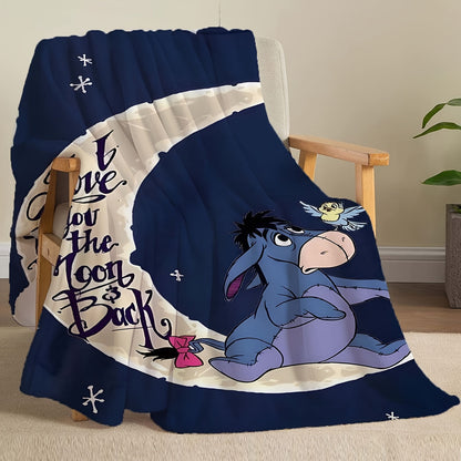 Cozy Eeyore Fleece Throw Blanket