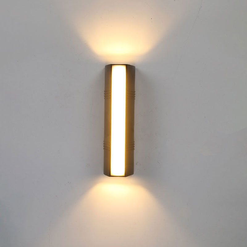 Sleek Black Outdoor LED Wall Sconce Light - Cofik