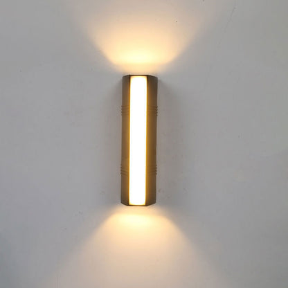 Sleek Black Outdoor LED Wall Sconce Light - Cofik