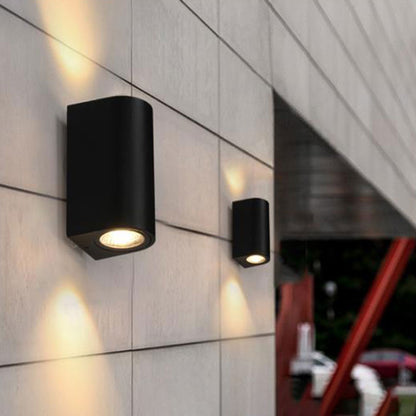 Modern Black Outdoor LED Wall Sconce Light