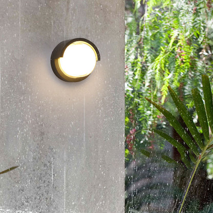 Modern Black Outdoor LED Wall Sconce Light