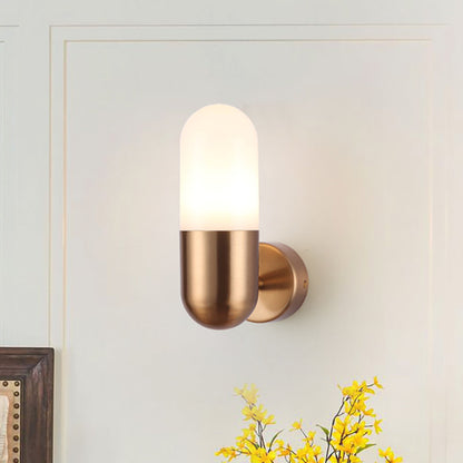 Modern Metal Wall Lamp Black White Gray