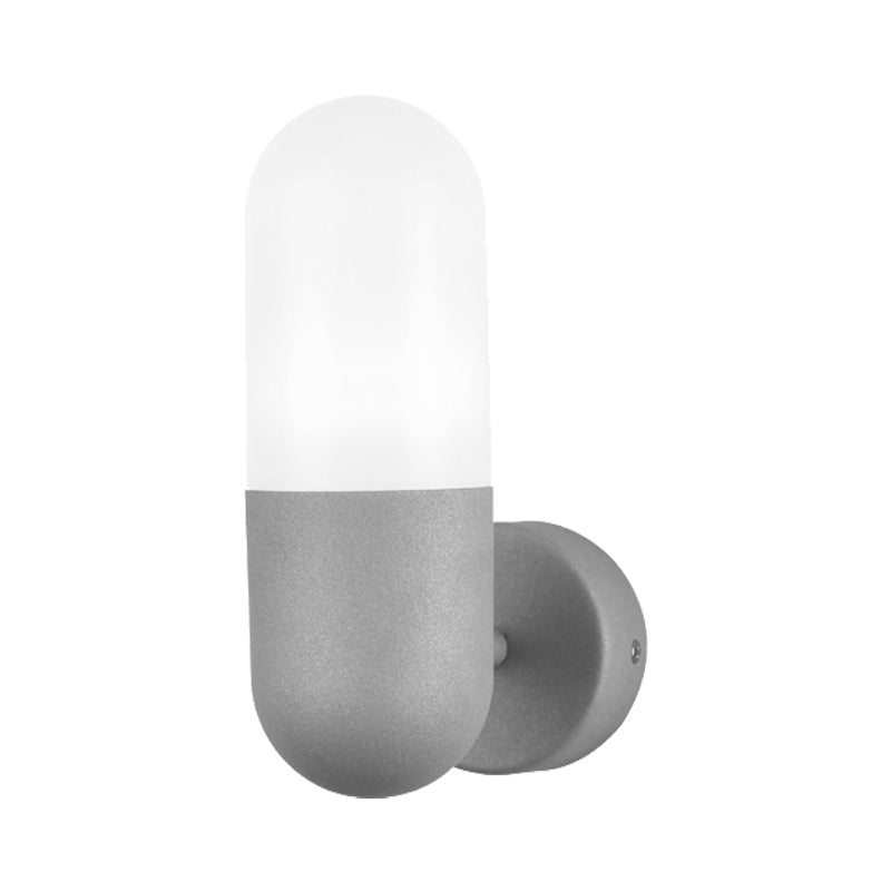 Modern Metal Wall Lamp Black White Gray
