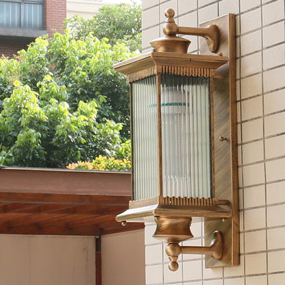 Outdoor Vintage Glass Wall Lamp