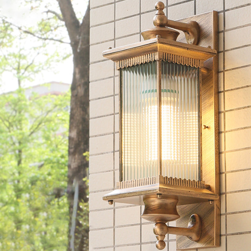 Outdoor Vintage Glass Wall Lamp