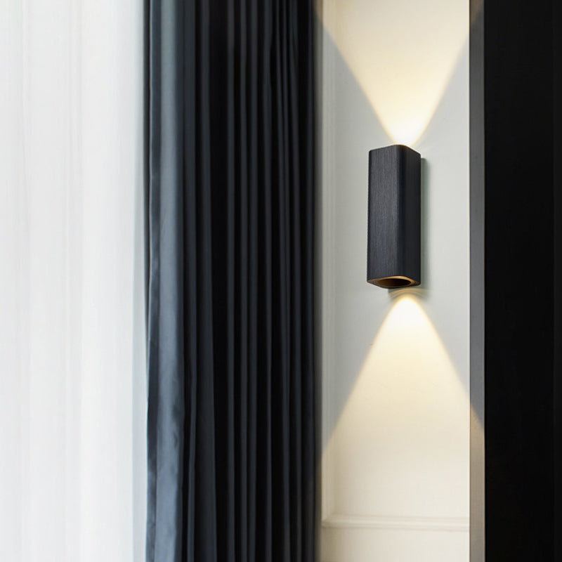 Contemporary LED Wall Sconce Light in Gold Bronze Finish