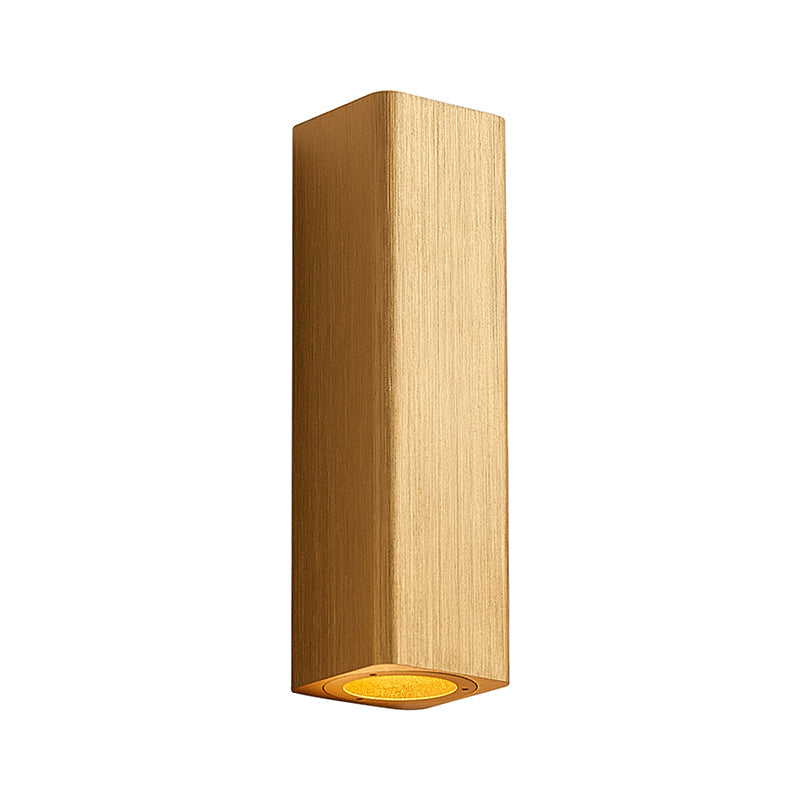 Contemporary LED Wall Sconce Light in Gold Bronze Finish