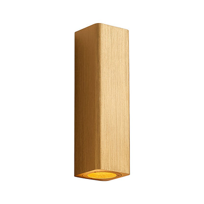 Contemporary LED Wall Sconce Light in Gold Bronze Finish