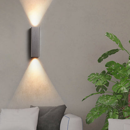 Contemporary LED Wall Sconce Light in Gold Bronze Finish