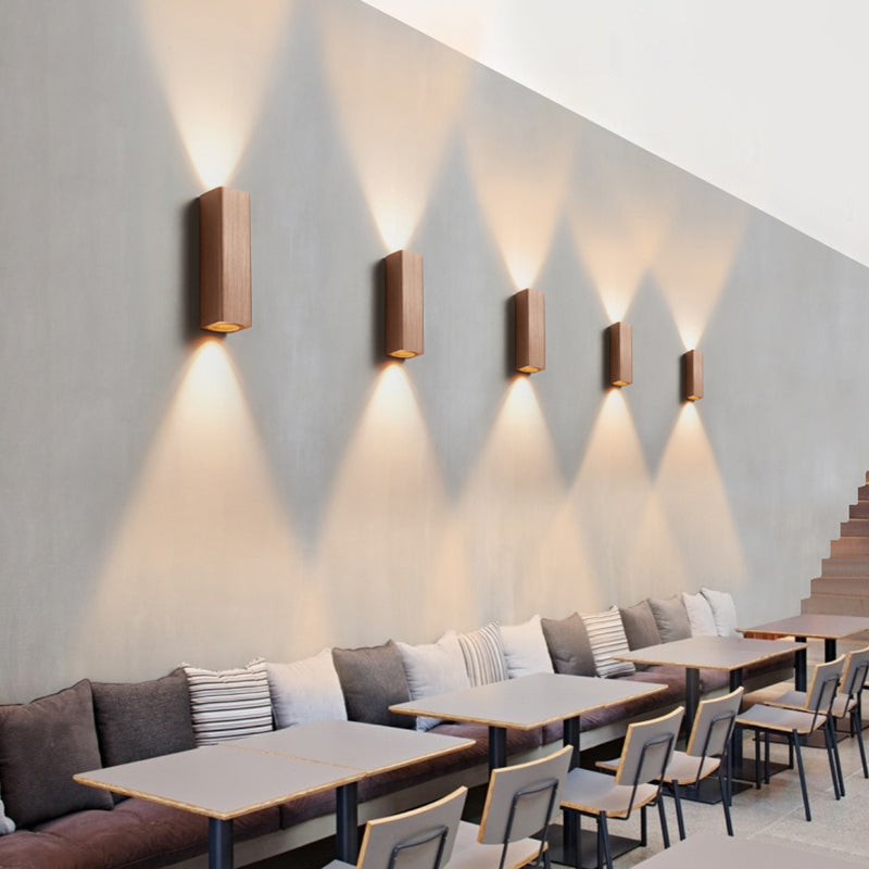 Contemporary LED Wall Sconce Light in Gold Bronze Finish - Cofik