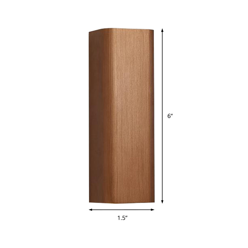 Contemporary LED Wall Sconce Light in Gold Bronze Finish