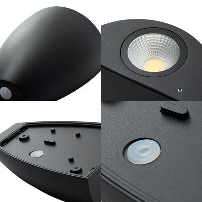 Sleek Metal LED Wall Sconce Light