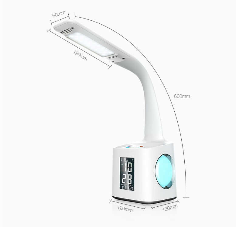 Colorful LED Kids Desk Lamp with USB Charger & Nightlight