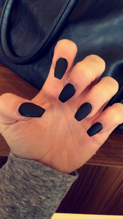 Dark Glossy Black Nail Polish