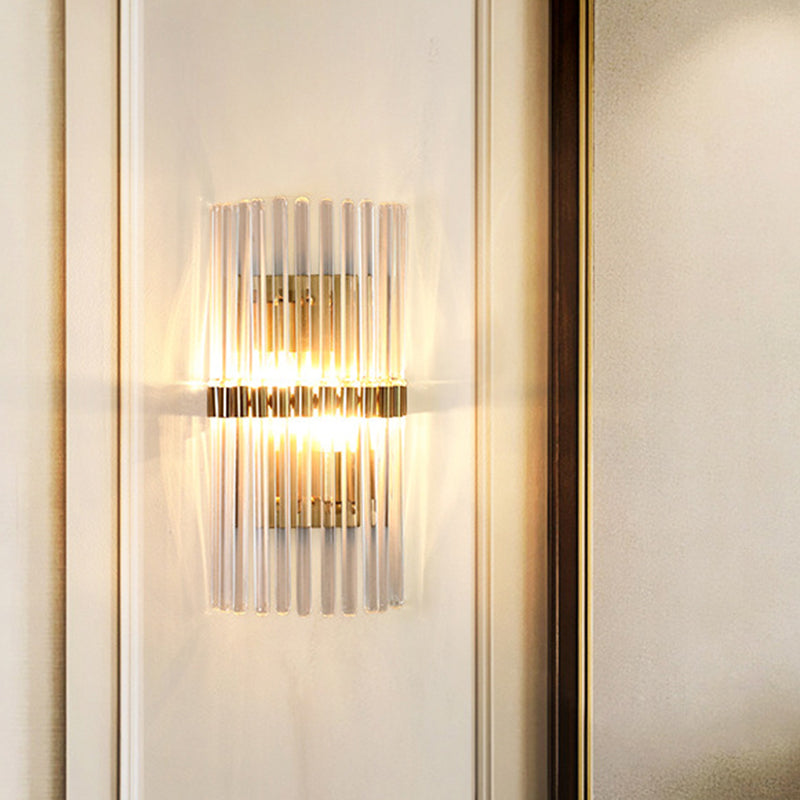 Luxury Gold 2 Arm Crystal Wall Lamp