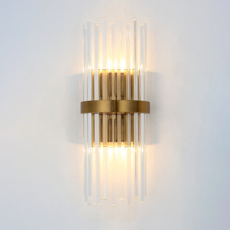 Luxury Gold 2 Arm Crystal Wall Lamp - Cofik