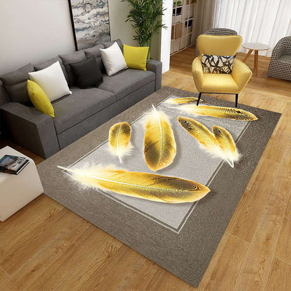 Stylish Geometric Area Rug Multi-Colored Non-Slip Polypropylene Rug