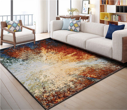Colorful Modern Non-Slip Living Room Rug