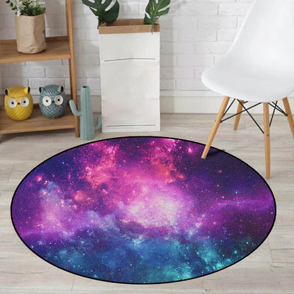 Colorful Space Theme Kids Rug Soft Non-Slip Carpet