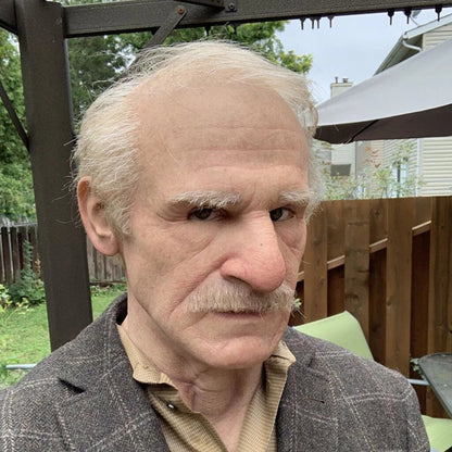 Spooky Old Man Mask - Realistic Halloween Latex Mask - Cofik