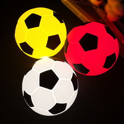 Colorful Soccer Ball LED Desk Lamp with USB Charger