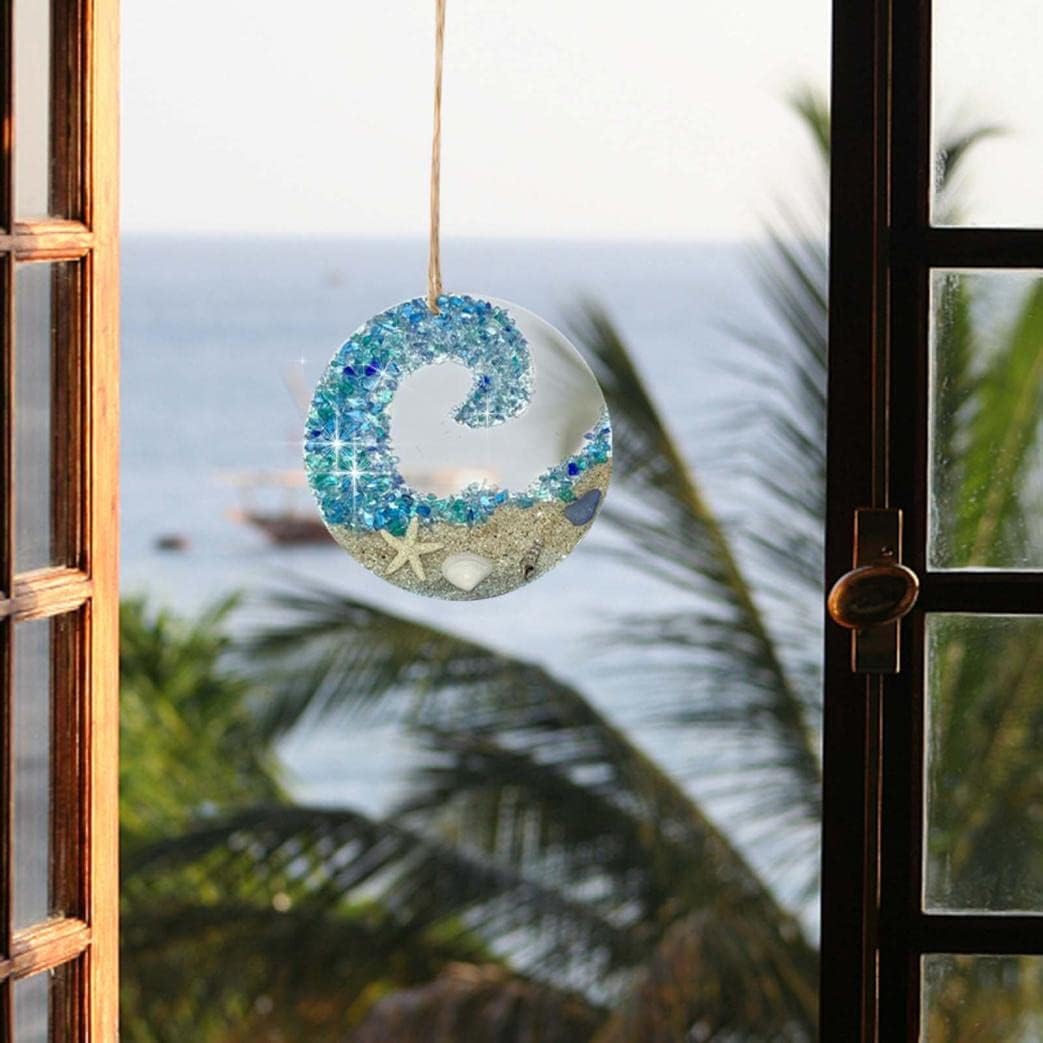 Colorful Glass Wave Coast Decoration