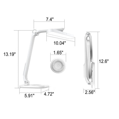 Compact Portable LED Desk Light with USB Charger