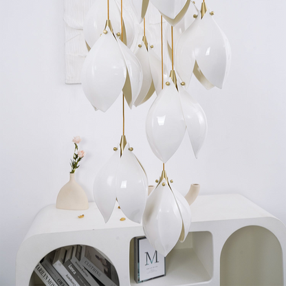Unique Floral Drop Pendant Light