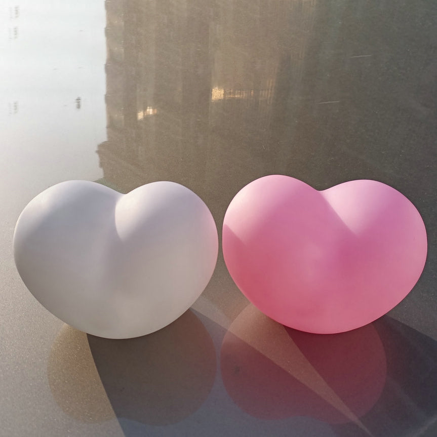 Soft Heart Table Lamp Warm LED Nightlight