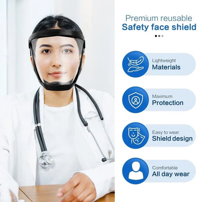 Clear Protective Full Face Guard Mask