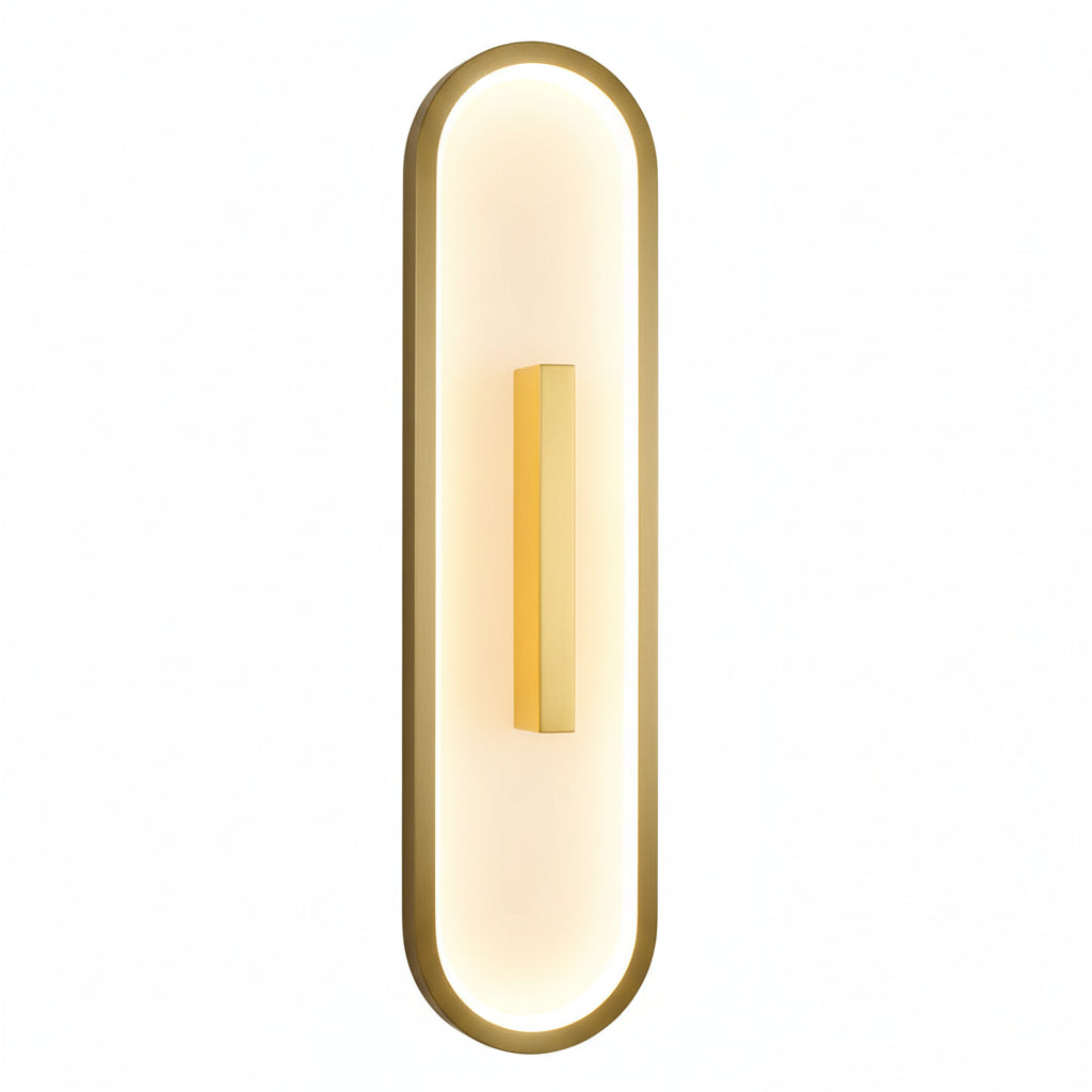 Contemporary LED Wall Light – Sleek Oval Design