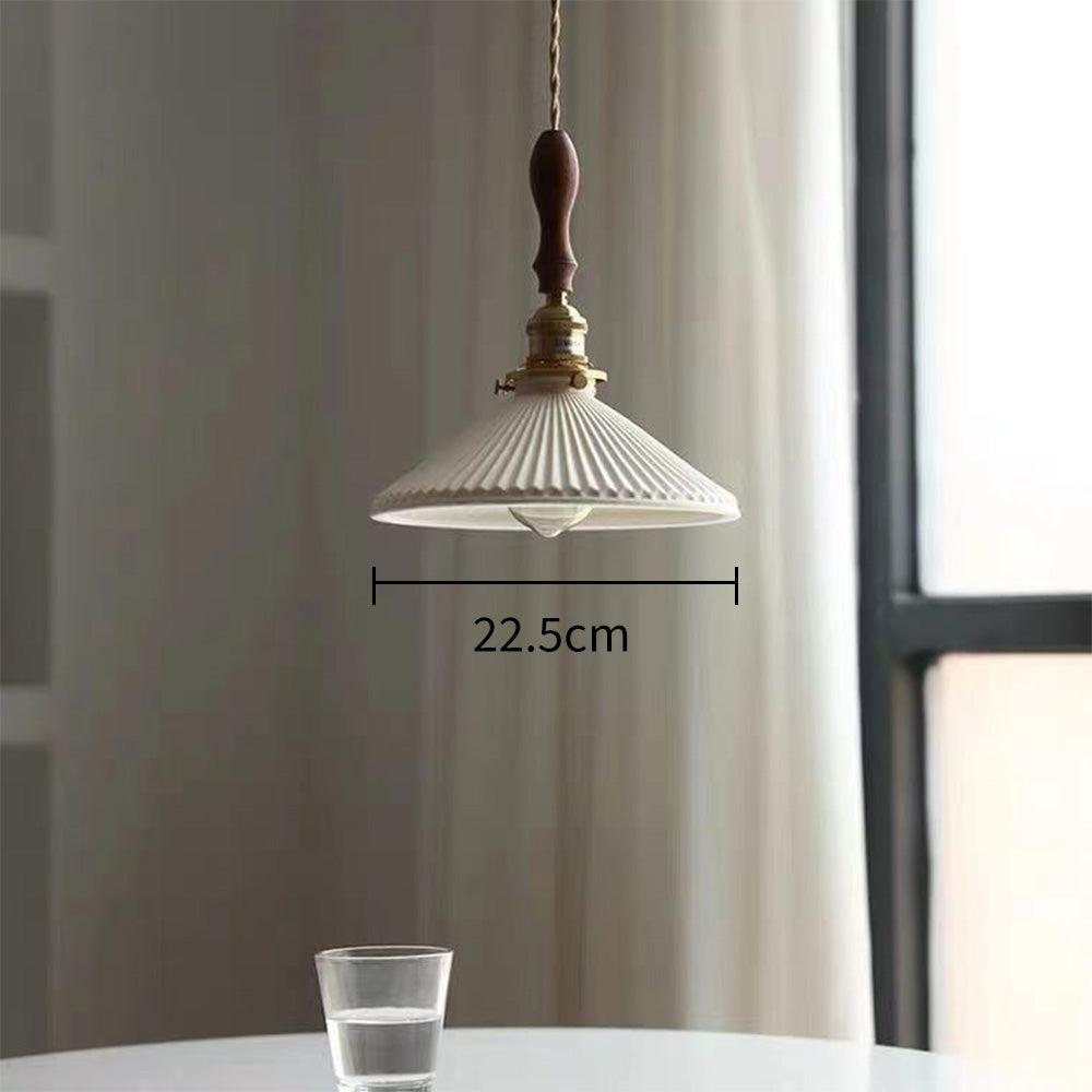 Vintage Style Ceramic Hanging Lamp For Home