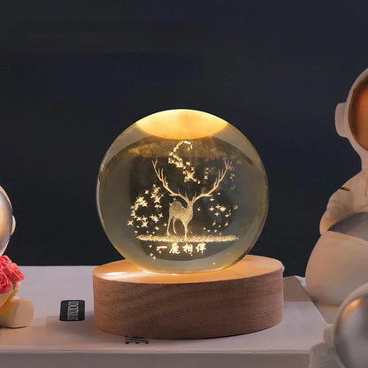 Colorful Globe LED Bedside Lamp
