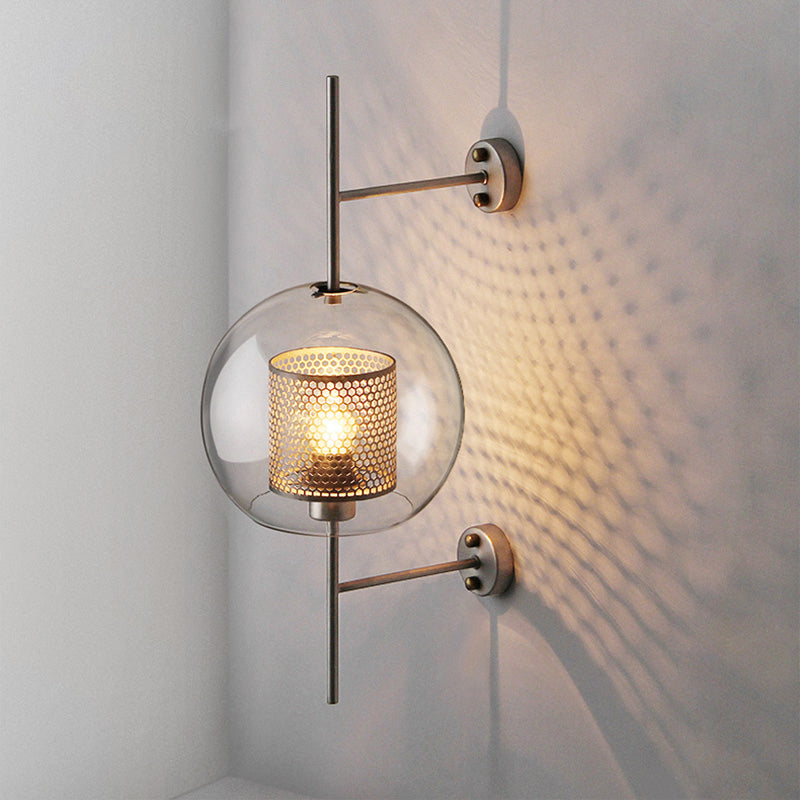 Simple Glass Modern Wall Light Fixture