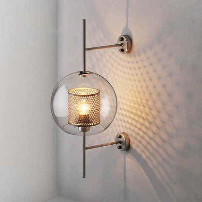 Simple Glass Modern Wall Light Fixture