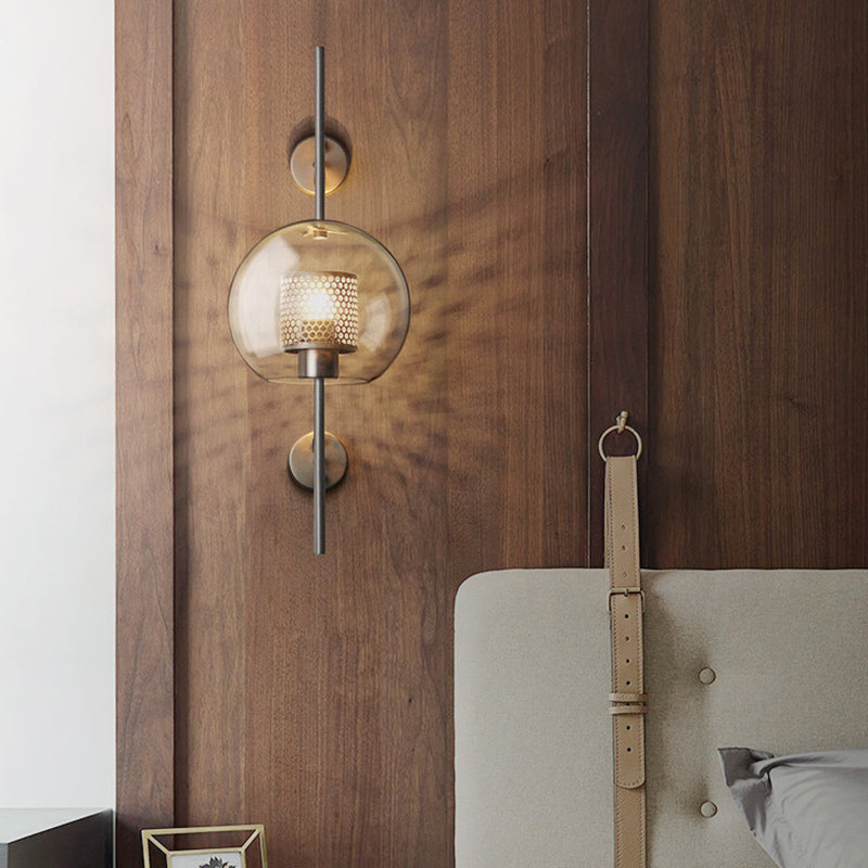Simple Glass Modern Wall Light Fixture