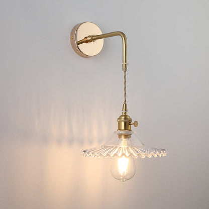 Classic Gold Single Light Wall Sconce Lamp