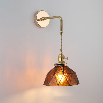 Classic Gold Single Light Wall Sconce Lamp