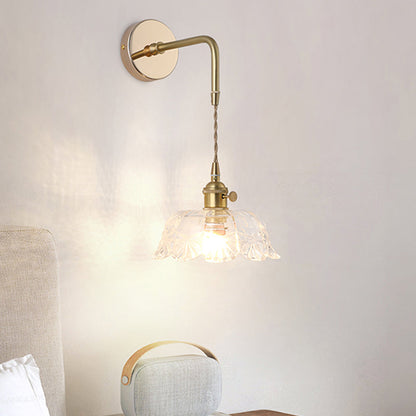 Classic Gold Single Light Wall Sconce Lamp