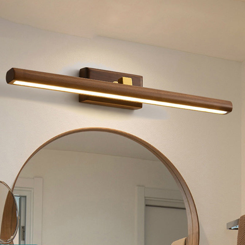 Modern Wooden LED Bathroom Wall Light Fixtures