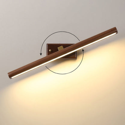 Modern Wooden LED Bathroom Wall Light Fixtures