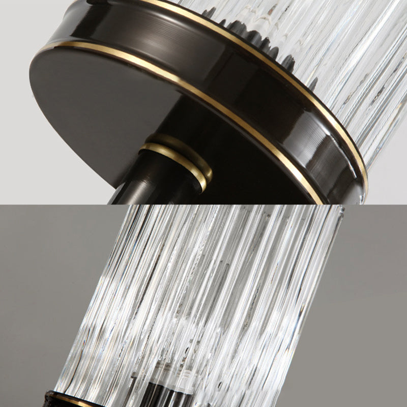 Classic Glass Wall Light Gold Finish Sconce