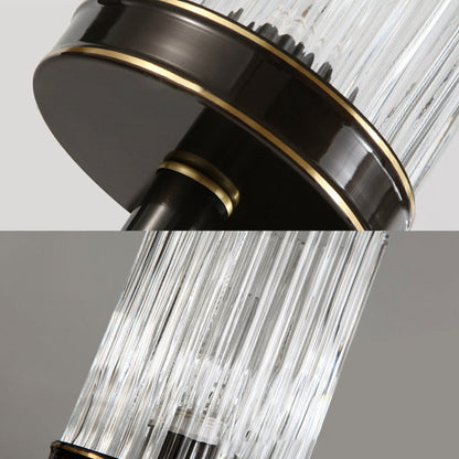 Classic Glass Wall Light Gold Finish Sconce