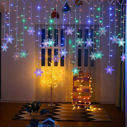 Outdoor String Snowflake Fairy Lights - Waterproof