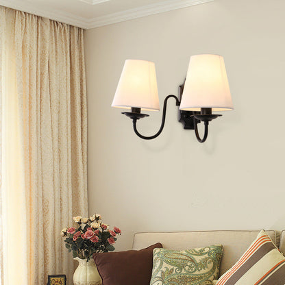 Classic Black Fabric Wall Mount Lamp Shade